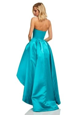Sherri Hill - 52114 Strapless Satin High-Low Gown 11 Sherri Hill - 52114 Strapless Satin High-Low Gown