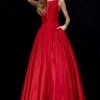 Sherri Hill - 52121 Taffeta Scoop Pleated Evening Dress 2 Sherri Hill - 52121 Taffeta Scoop Pleated Evening Dress