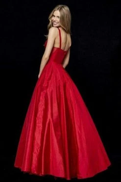 Sherri Hill - 52121 Taffeta Scoop Pleated Evening Dress 7 Sherri Hill - 52121 Taffeta Scoop Pleated Evening Dress