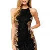 Sherri Hill - 52151 Beaded Halter Neck Sheath Dress 2 Sherri Hill - 52151 Beaded Halter Neck Sheath Dress