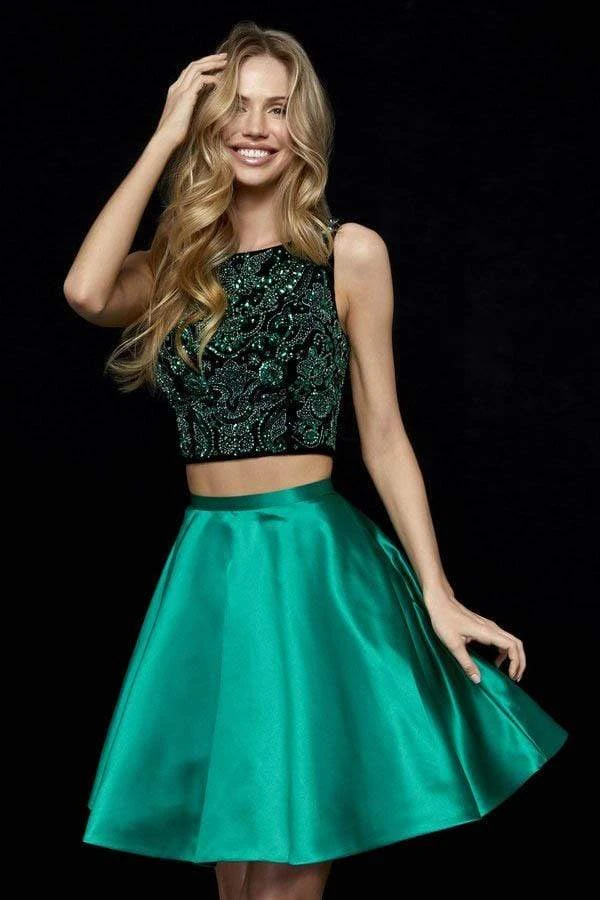 Sherri Hill - 52237 Two Piece Beaded Bateau Cocktail Dress 5 Sherri Hill - 52237 Two Piece Beaded Bateau Cocktail Dress