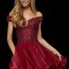 Sherri Hill - 52239 Short Off The Shoulder Applique Dress 2 Sherri Hill - 52239 Short Off The Shoulder Applique Dress