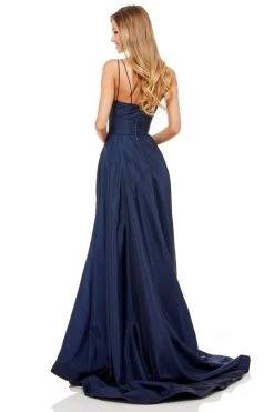Sherri Hill - 52245 Plunging V- Neckline A Line Taffeta Dress