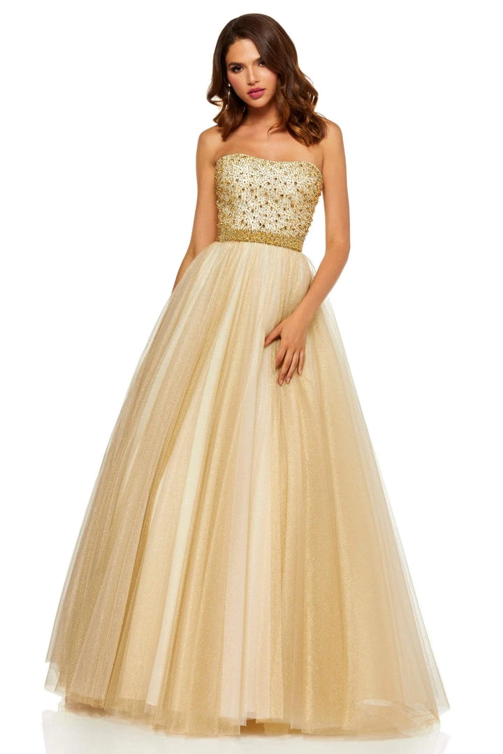 Sherri Hill - 52264 Beaded Strapless A Line Dress 5 Sherri Hill - 52264 Beaded Strapless A Line Dress