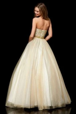Sherri Hill - 52264 Beaded Strapless A Line Dress