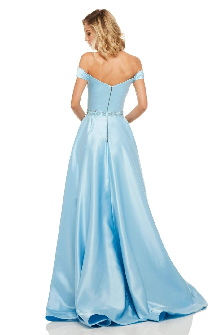 Sherri Hill - 52332 Mikado Satin Off The Shoulder A Line Dress 6 Sherri Hill - 52332 Mikado Satin Off The Shoulder A Line Dress