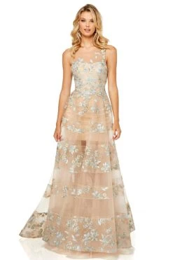Sherri Hill - 52352 Illusion Beaded Long Dress