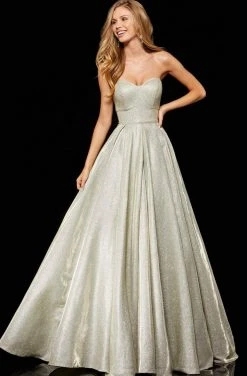 Sherri Hill - 52391 Strapless Sweetheart Pleated Ballgown