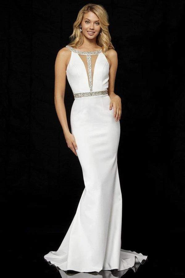Sherri Hill - 52398 Beaded Halter Mikado Trumpet Dress 3 Sherri Hill - 52398 Beaded Halter Mikado Trumpet Dress
