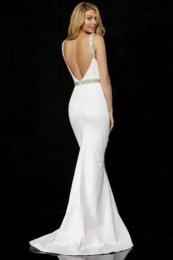 Sherri Hill - 52398 Beaded Halter Mikado Trumpet Dress 5 Sherri Hill - 52398 Beaded Halter Mikado Trumpet Dress