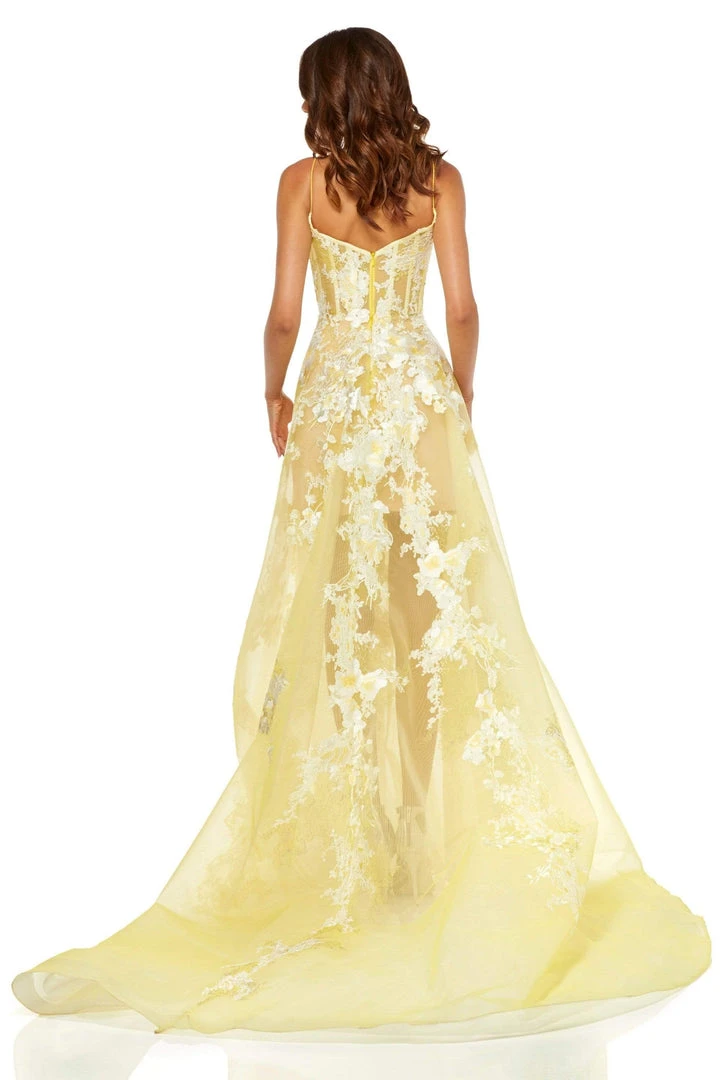 Sherri Hill - 52448 Scoop Neck Applique A Line Dress 6 Sherri Hill - 52448 Scoop Neck Applique A Line Dress