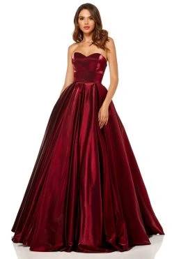 Sherri Hill - 52456 Strapless Sweetheart Full Figured Ballgown Dress