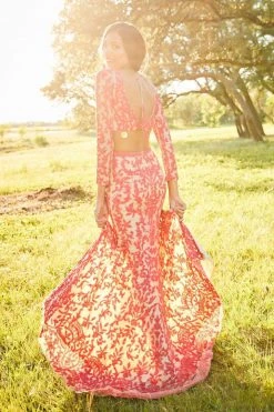 Sherri Hill - 52459 Beaded Long Sleeve Fitted High Slit Dress 22 Sherri Hill - 52459 Beaded Long Sleeve Fitted High Slit Dress