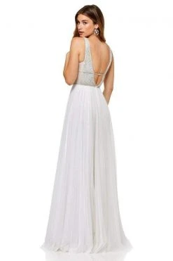 Sherri Hill - 52463 Beaded Plunging V-Neck A-Line Dress 6 Sherri Hill - 52463 Beaded Plunging V-Neck A-Line Dress