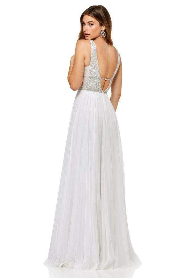 Sherri Hill - 52463 Beaded Plunging V-Neck A-Line Dress 4 Sherri Hill - 52463 Beaded Plunging V-Neck A-Line Dress