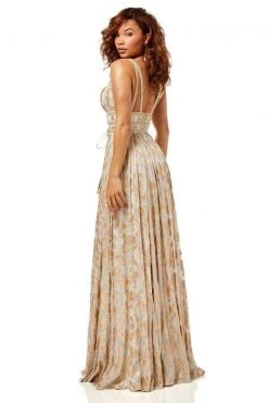 Sherri Hill - 52474 Beaded Plunging V-Neck A-Line Long Dress 13 Sherri Hill - 52474 Beaded Plunging V-Neck A-Line Long Dress