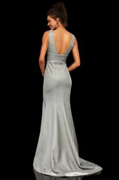 Sherri Hill - 52480 Glitter Open Back Fitted Mermaid Dress 19 Sherri Hill - 52480 Glitter Open Back Fitted Mermaid Dress