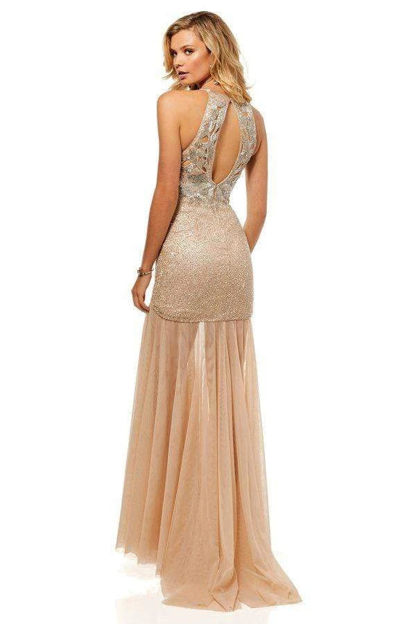 Sherri Hill - 52520 Fully Beaded Halter Trumpet Dress 4 Sherri Hill - 52520 Fully Beaded Halter Trumpet Dress