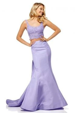Sherri Hill - 52528 Two Piece Scoop Mermaid Evening Dress