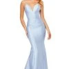 Sherri Hill - 52545 Strappy V-Neck Mermaid Evening Gown