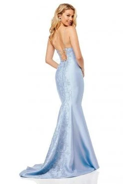 Sherri Hill - 52545 Strappy V-Neck Mermaid Evening Gown 7 Sherri Hill - 52545 Strappy V-Neck Mermaid Evening Gown