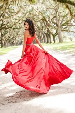 Sherri Hill - 52565 Silk Satin One Shoulder A Line Dress