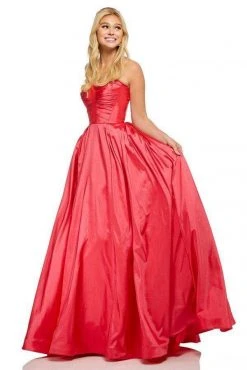 Sherri Hill - 52603 Strapless Sweetheart Taffeta Ballgown