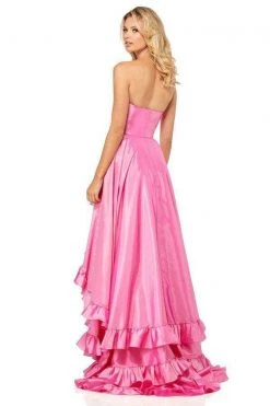 Sherri Hill - 52605 Strapless Sweetheart Ruffled Full Figured Dress