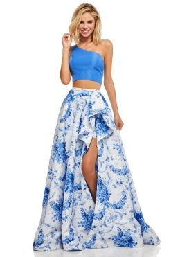 Sherri Hill - 52617 Single Shoulder Print Dress