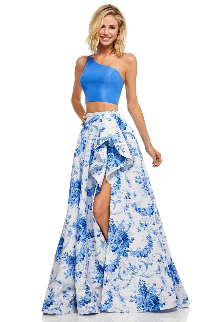 Sherri Hill - 52617 Single Shoulder Print Dress 5 Sherri Hill - 52617 Single Shoulder Print Dress