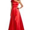 Sherri Hill - 52619 Rosette Accented Single Shoulder A Line Dress