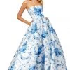 Sherri Hill - 52620 Straight Across Long A-line Dress 1 Sherri Hill - 52620 Straight Across Long A-line Dress