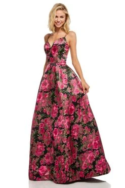 Sherri Hill - 52627 Sweetheart Floral A Line Dress