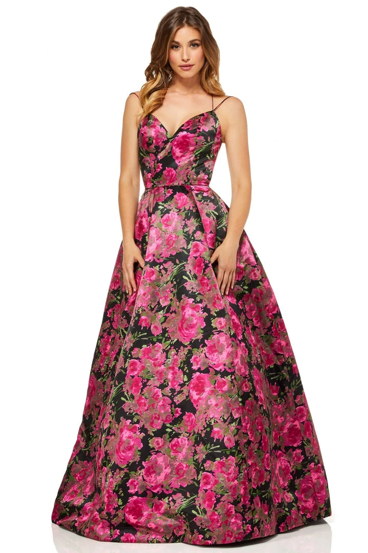 Sherri Hill - 52627 Sweetheart Floral A Line Dress 5 Sherri Hill - 52627 Sweetheart Floral A Line Dress