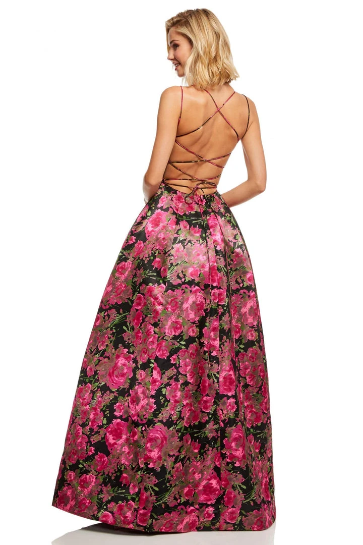 Sherri Hill - 52627 Sweetheart Floral A Line Dress 4 Sherri Hill - 52627 Sweetheart Floral A Line Dress