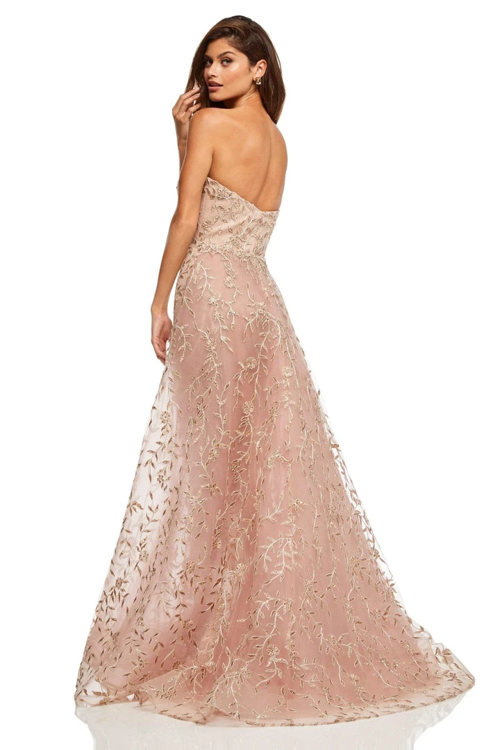 Sherri Hill - 52648 Sweetheart Strapless Embroided Dress 6 Sherri Hill - 52648 Sweetheart Strapless Embroided Dress