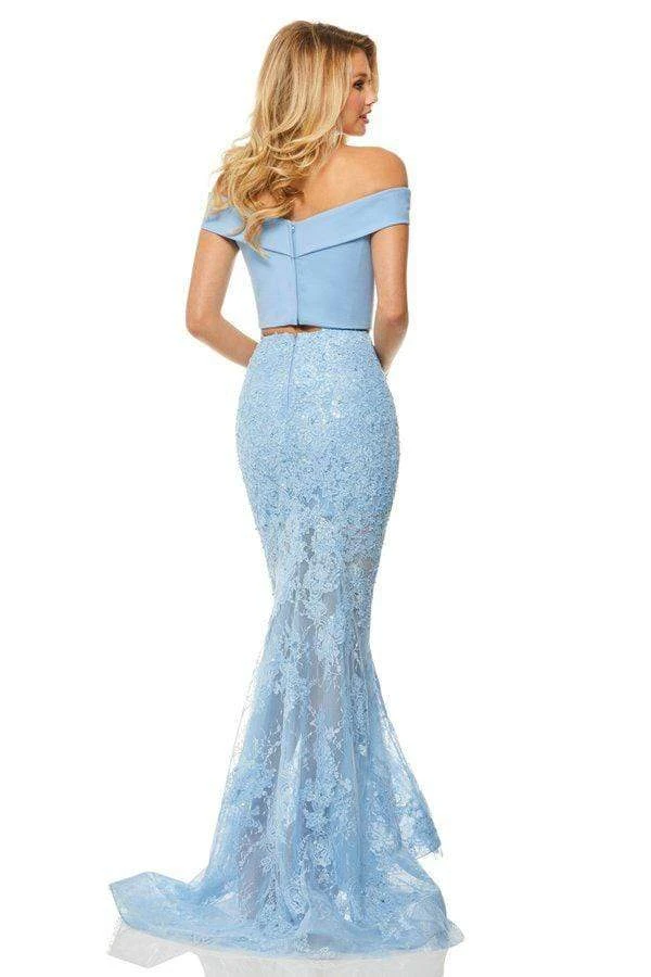 Sherri Hill - 52653 Two Piece Off-Shoulder Sheath Dress 4 Sherri Hill - 52653 Two Piece Off-Shoulder Sheath Dress
