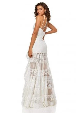 Sherri Hill - 52663 Beaded Halter High Low Dress