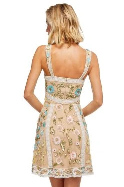 Sherri Hill - 52669 Beaded V-neck Short Fitted Dress 6 Sherri Hill - 52669 Beaded V-neck Short Fitted Dress