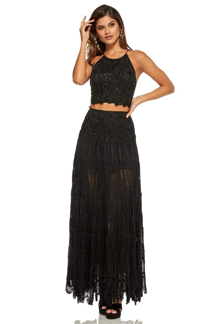 Sherri Hill - 52671 Two Piece Beaded Halter A-line Dress 7 Sherri Hill - 52671 Two Piece Beaded Halter A-line Dress