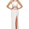 Sherri Hill - 52682 Beaded Two Piece High Halter Sheath Dress 2 Sherri Hill - 52682 Beaded Two Piece High Halter Sheath Dress