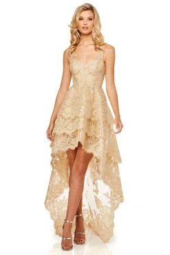 Sherri Hill - 52694 V-Neck High Low Dress