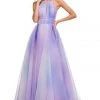 Sherri Hill - 52711 Halter Neck Organza Ballgown With Train