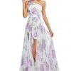 Sherri Hill - 52727 Asymmetric Long Print Dress 1 Sherri Hill - 52727 Asymmetric Long Print Dress