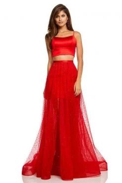 Sherri Hill - 52749 Two Piece Chiffon A Line Dress