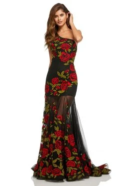 Sherri Hill - 52761 One Shoulder Fitted Floral Dress