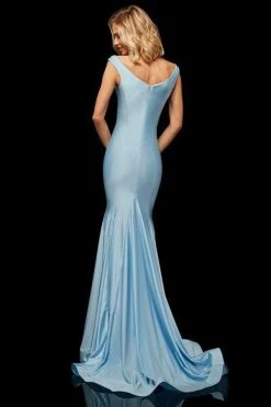 Sherri Hill - 52783 Satin Off Shoulder Mermaid Gown