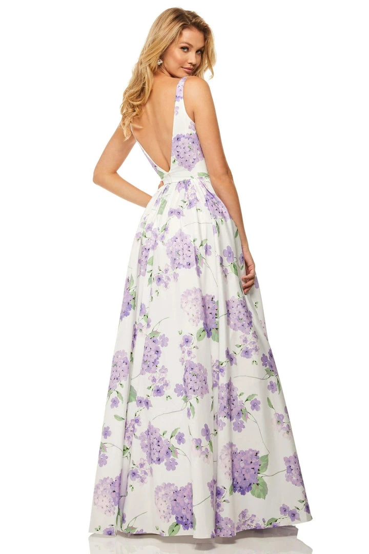 Sherri Hill - 52815 Square Long Print Dress 4 Sherri Hill - 52815 Square Long Print Dress