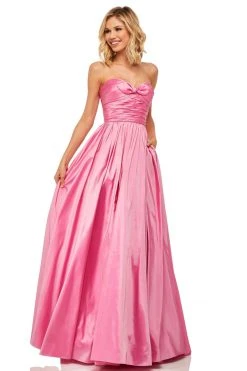 Sherri Hill - 52833 Sweetheart Bodice Ruched Taffeta Long Gown