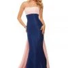 Sherri Hill - 52845 Long Strapless Watteau Mermaid